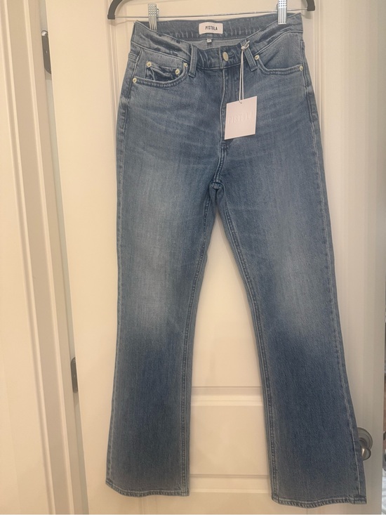 pistola Denim - pistola Light Blue Mid-Rise Flare Jeans